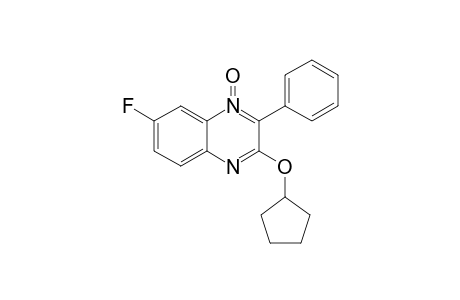 3-(Cyclopentyloxy)-7-fluoro-2-phenyl-quinoxaline N-Oxide