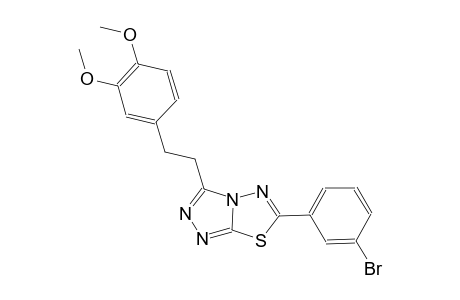 [1,2,4]triazolo[3,4-b][1,3,4]thiadiazole, 6-(3-bromophenyl)-3-[2-(3,4-dimethoxyphenyl)ethyl]-