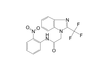 Acetamide, N-(2-nitrophenyl)-2-(2-trifluoromethylbenzoimidazol-1-yl)-