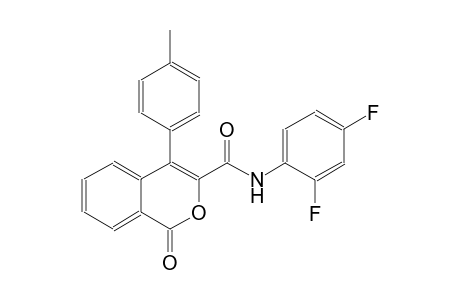 1H-2-benzopyran-3-carboxamide, N-(2,4-difluorophenyl)-4-(4-methylphenyl)-1-oxo-