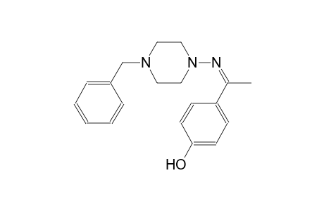 4-[(1Z)-N-(4-benzyl-1-piperazinyl)ethanimidoyl]phenol