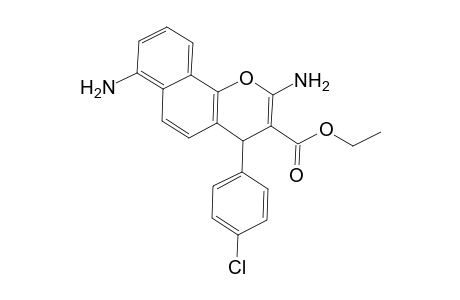 2,7-Diamino-4-(4-chlorophenyl)-4H-benzo[h]chromene-3-carboxylic acid ethyl ester