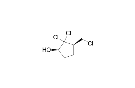 Cyclopentanol, 2,2-dichloro-3-(chloromethyl)-, cis-