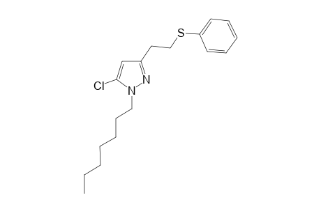 5-Chloro-1-heptyl-3-[2-(phenylsulfanyl)ethyl]-1H-pyrazole