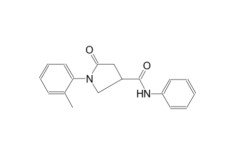 3-pyrrolidinecarboxamide, 1-(2-methylphenyl)-5-oxo-N-phenyl-