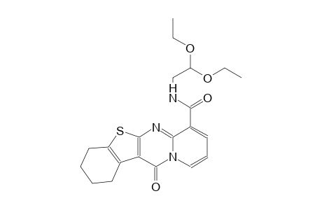N-(2,2-diethoxyethyl)-12-oxo-1,2,3,4-tetrahydro-12H-[1]benzothieno[2,3-d]pyrido[1,2-a]pyrimidine-7-carboxamide