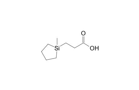 3-(1-Methyl-1-silacyclopentyl)propionoic acid