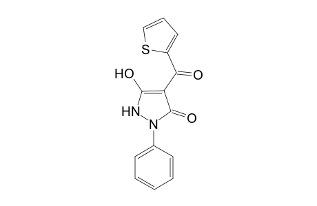 5-Hydroxy-2-phenyl-4-(thiophene-2-carbonyl)-1,2-dihydro-pyrazol-3-one