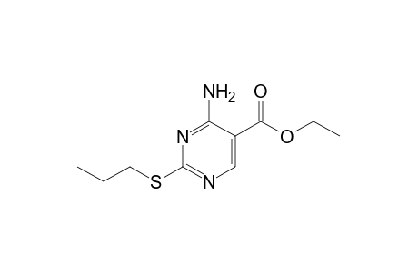 4-amino-2-(propylthio)pyrimidine-5-carboxylic acid, ethyl ester