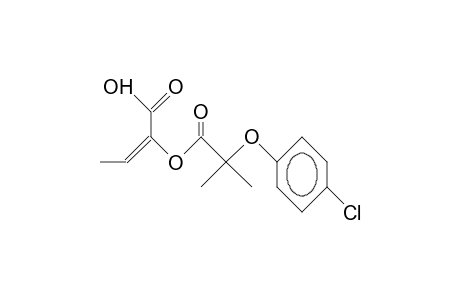 2-(4-Chloro-phenoxy)-2-methyl-propanoic acid, 1-carboxy-propenyl ester
