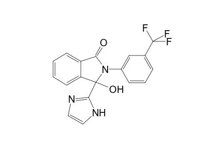 Isoindol-1(2H)-one, 2-(3-trifluorophenyl)-3-hydroxy-3-(2-imidazolyl)-