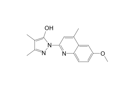 1H-Pyrazol-5-ol, 1-(6-methoxy-4-methyl-2-quinolinyl)-3,4-dimethyl-