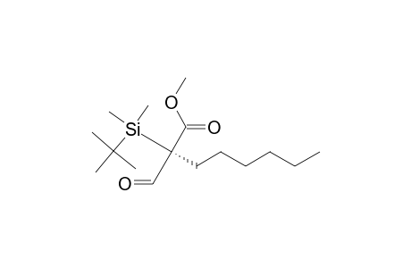 Methyl R-(-)-2-(t-butyldimethylsilyl)-2-formyloctanoate