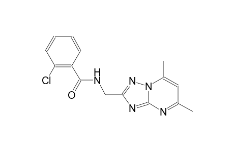 benzamide, 2-chloro-N-[(5,7-dimethyl[1,2,4]triazolo[1,5-a]pyrimidin-2-yl)methyl]-