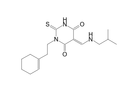 (5E)-1-[2-(1-cyclohexen-1-yl)ethyl]-5-[(isobutylamino)methylene]-2-thioxodihydro-4,6(1H,5H)-pyrimidinedione