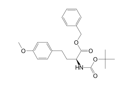 (2S)-2-(tert-butoxycarbonylamino)-4-(4-methoxyphenyl)butyric acid benzyl ester