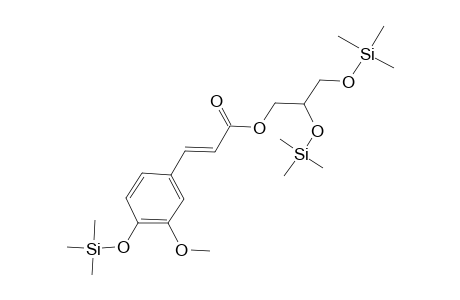 Glycerol <1-feruloyl->, tri-TMS