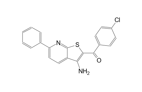 methanone, (3-amino-6-phenylthieno[2,3-b]pyridin-2-yl)(4-chlorophenyl)-