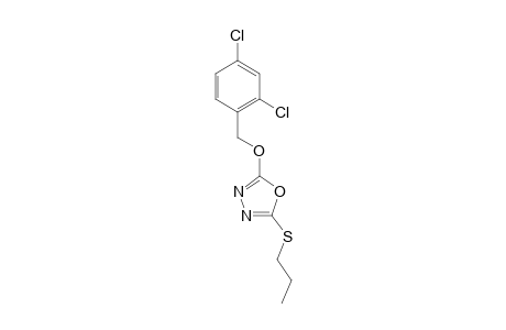 2-(2,4-Dichlorobenzyloxy)-5-(propylthio)-1,3,4-oxadiazole