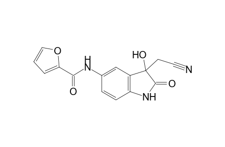 (5-(2-furoyl)amino-3-hydroxy-2-oxindol-3-yl)acetonitrile