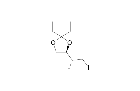 2,2-Diethyl-4(S)-[(2-iodo-1(R)-methylethyl)]-[1,3]-dioxolane