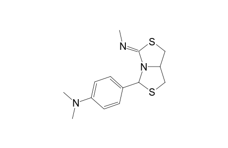Benzenamine, 4-[dihydro-5-(methylimino)-1H,3H,5H-thiazolo[3,4-c]thiazol-3-yl]-N,N- dimethyl-, (3.alpha.,4.alpha.,5Z,7a.alpha.)-