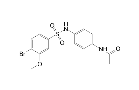 Acetamide, N-[4-[[(4-bromo-3-methoxyphenyl)sulfonyl]amino]phenyl]-