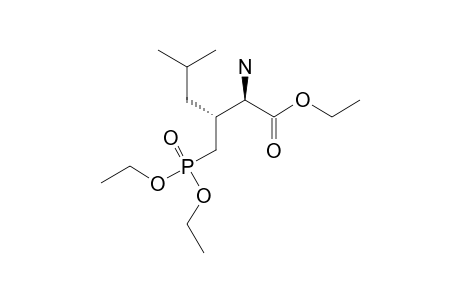 ETHYL-(2R,3S)-2-AMINO-3-ISOBUTYL-4-(DIETHOXYPHOSPHORYL)-BUTANOATE
