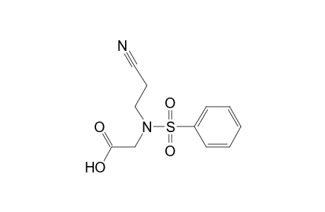 2-[2-cyanoethyl(phenylsulfonyl)amino]ethanoic acid