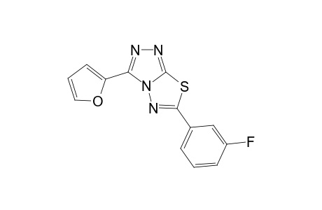 6-(3-fluorophenyl)-3-(furan-2-yl)-[1,2,4]triazolo[3,4-b][1,3,4]thiadiazole