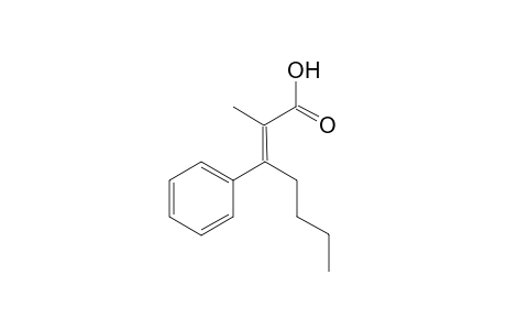 (E)-2-Methyl-3-phenylhept-2-enoic acid