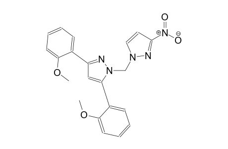 3,5-bis(2-methoxyphenyl)-1-[(3-nitro-1H-pyrazol-1-yl)methyl]-1H-pyrazole