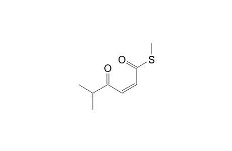 Methyl (Z)-5-methyl-4-oxo-2-hexenethioate
