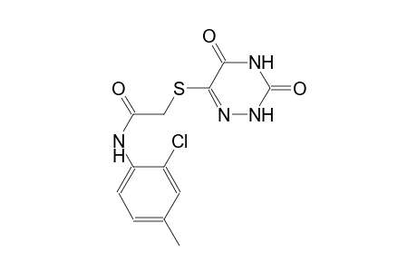 acetamide, N-(2-chloro-4-methylphenyl)-2-[(2,3,4,5-tetrahydro-3,5-dioxo-1,2,4-triazin-6-yl)thio]-