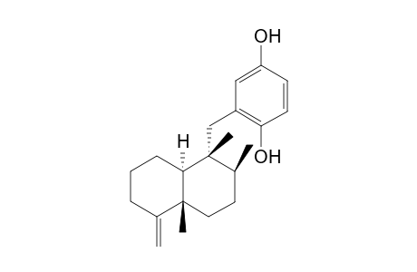 1,2,9-Trimethyl-9-methylene-1-(2',5'-dihydroxybenzyl)-perhydro-naphthalene