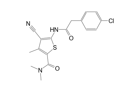 5-{[(4-chlorophenyl)acetyl]amino}-4-cyano-N,N,3-trimethyl-2-thiophenecarboxamide