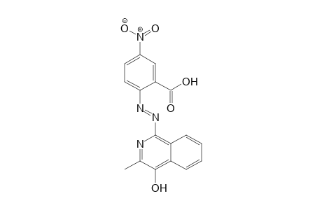 Benzoic acid, 2-[2-(4-hydroxy-3-methyl-1-isoquinolinyl)diazenyl]-5-nitro-