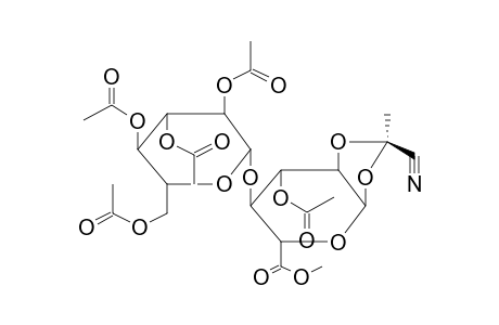 METHYL 3-O-ACETYL-4-O-(2,3,4,6-TETRA-O-ACETYL-BETA-D-GLUCOPYRANOSYL)-1,2-O-[1-(EXO-CYANO)ETHYLIDENE]-ALPHA-D-GLUCOPYRANURONATE