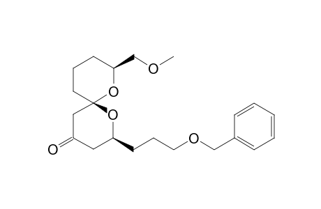 (2S,6S,8S)-2-(3-(Benzyloxy)propyl)-8-((Methoxy)methyl)-1,7-dioxaspiro[5.5]undecan-4-one