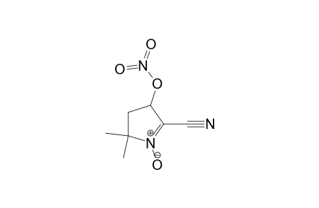 2H-Pyrrole-5-carbonitrile, 3,4-dihydro-2,2-dimethyl-4-(nitrooxy)-, 1-oxide