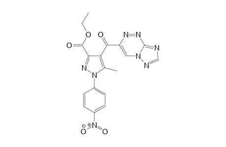 3-[1-(4-Nitrophenyl)-3-ethoxycarbonyl-5-methyl-1H-pyrazole-4-carbonyl][1,2,4]triazolo[5,1-c][1,2,4]triazine