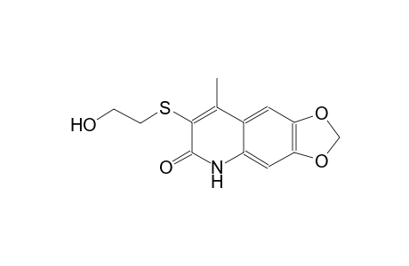 7-[(2-hydroxyethyl)sulfanyl]-8-methyl[1,3]dioxolo[4,5-g]quinolin-6(5H)-one