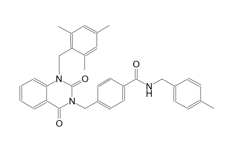 4-[(1-(mesitylmethyl)-2,4-dioxo-1,4-dihydro-3(2H)-quinazolinyl)methyl]-N-(4-methylbenzyl)benzamide