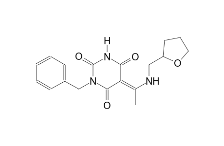 (5E)-1-benzyl-5-{1-[(tetrahydro-2-furanylmethyl)amino]ethylidene}-2,4,6(1H,3H,5H)-pyrimidinetrione