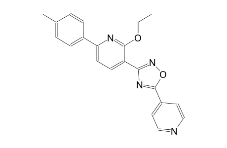 2-ethoxy-6-(4-methylphenyl)-3-[5-(4-pyridinyl)-1,2,4-oxadiazol-3-yl]pyridine