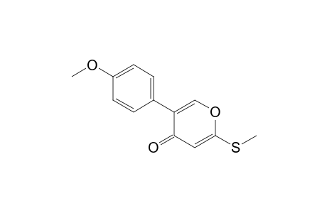 5-(4-Methoxyphenyl)-2-(methylthio)-4-pyranone