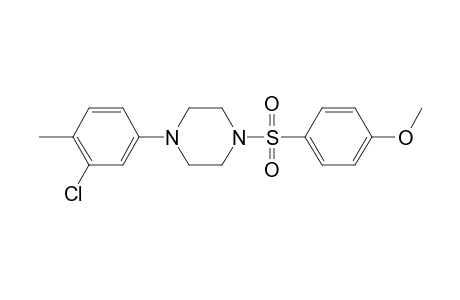 1-(3-Chloro-4-methylphenyl)-4-[(4-methoxyphenyl)sulfonyl]piperazine