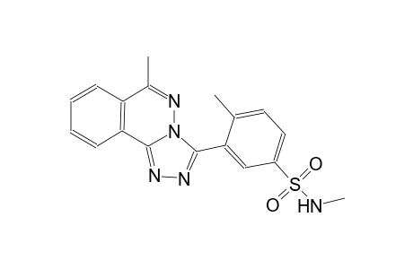 N,4-dimethyl-3-(6-methyl[1,2,4]triazolo[3,4-a]phthalazin-3-yl)benzenesulfonamide