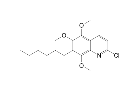 2-Chloro-5,6,8-trimethoxy-7-hexylquinoline