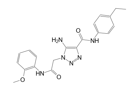 5-amino-N-(4-ethylphenyl)-1-[2-(2-methoxyanilino)-2-oxoethyl]-1H-1,2,3-triazole-4-carboxamide